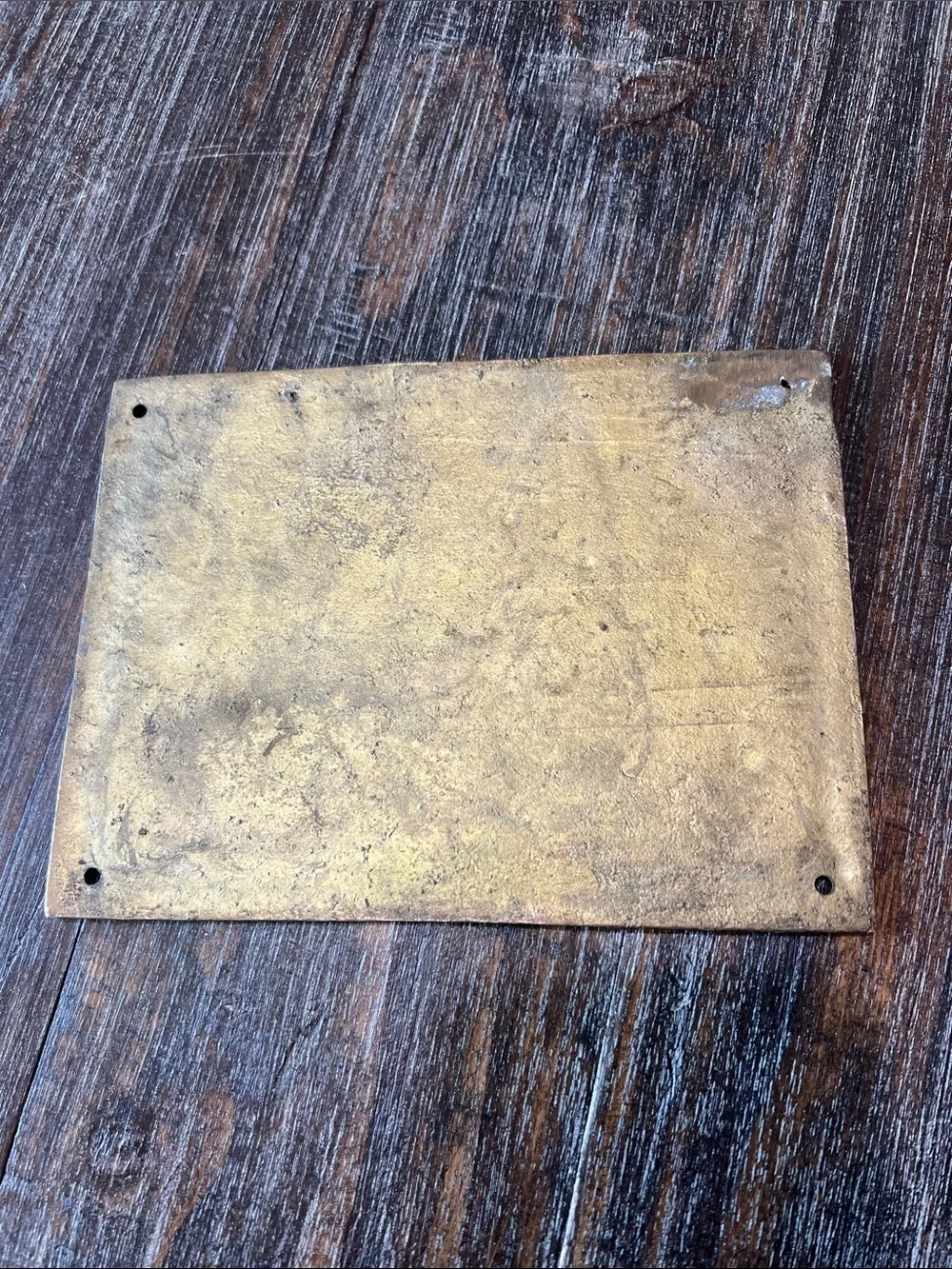 Brass 'Attack Cat' Warning Plaque for Cat Lovers. Very Heavy